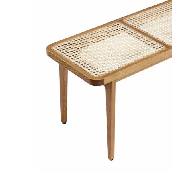 Muuto Tische | Sitzgelegenheiten-NORR11 Le Roi Bank, Esche gebeizt - Rattan