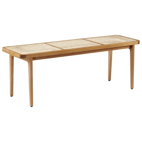 Muuto Tische | Sitzgelegenheiten-NORR11 Le Roi Bank, Esche gebeizt - Rattan