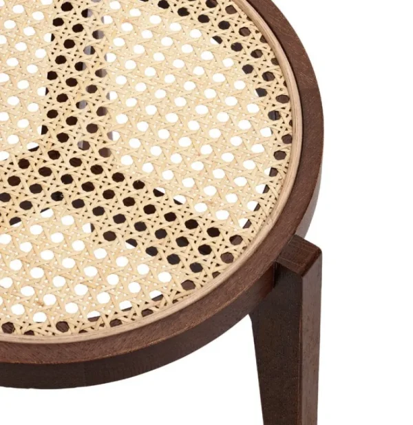 FDB Mu00f8bler Tische-NORR11 Le Roi Beistelltisch, Esche dunkel geräuchert - Rattan