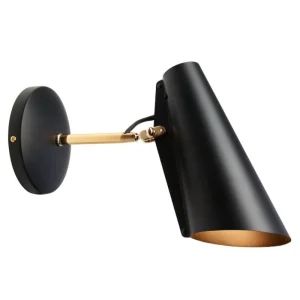 Nuura Wandleuchten-Northern Birdy Wandleuchte, Schwarz - Messing