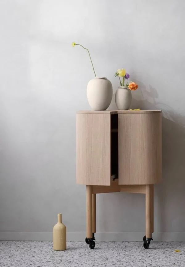 Artek Vasen-Northern Brim Vase, 28 cm, Beige