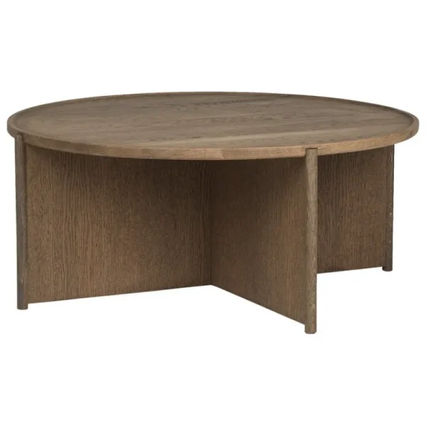 Kartell Tische-Northern Cling Couchtisch, groß, 90 cm, geräucherte Eiche
