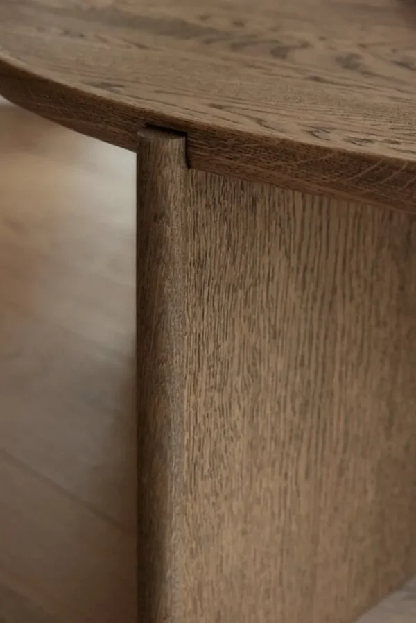 Kartell Tische-Northern Cling Couchtisch, groß, 90 cm, geräucherte Eiche