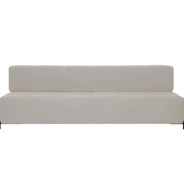 Northern Sofas Und Liegen-Daybe Schlafsofa, schwarzes Metall - Hellgrau Brusvik 02