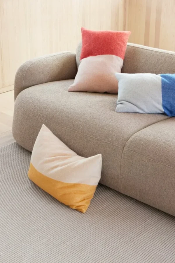 Northern Kissen^Echo Kissenbezug, 40 x 60 cm, vertikal rot