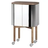 Poiat Aufbewahrungsmöbel | Tische-Northern Loud Barschrank, Eiche geräuchert - Aluminium