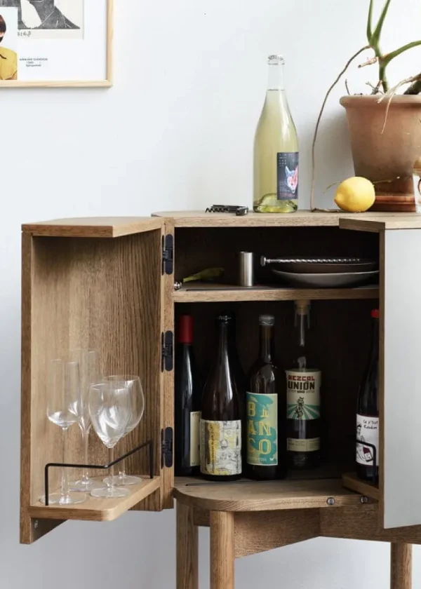 Northern Aufbewahrungsmöbel | Tische-Loud Barschrank, Eiche hell