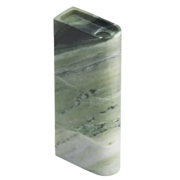 Uyuni Lighting Kerzen Und Kerzenhalter-Northern Monolith Kerzenhalter, hoch, Marmormischung, Grün