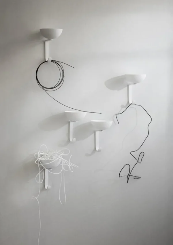 Northern Garderoben Und Kleiderbügel^Nest Wandhaken, Mattweiß