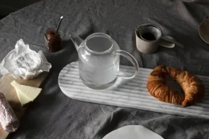 Northern Küchenutensilien | Dekorationsgegenstände^Podium Brett, 65 cm, Marmormischung, Weiß