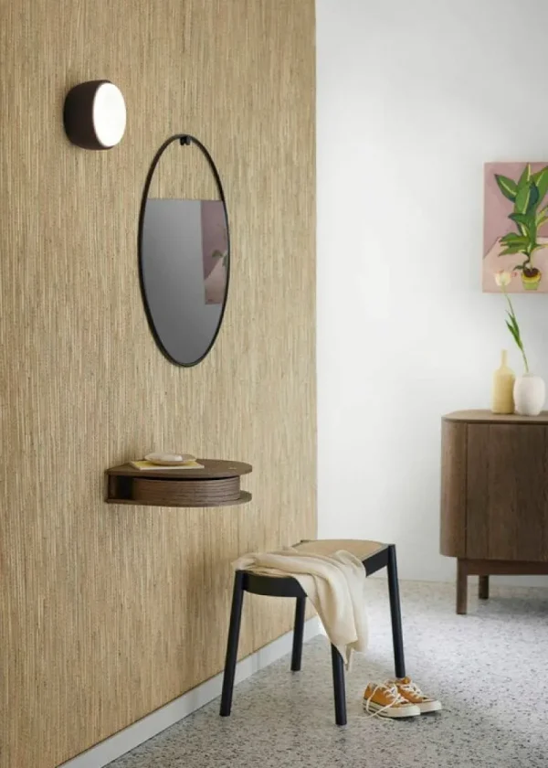 Audo Copenhagen Tische | Regale-Northern Valet Wandschublade, klein, Eiche geräuchert