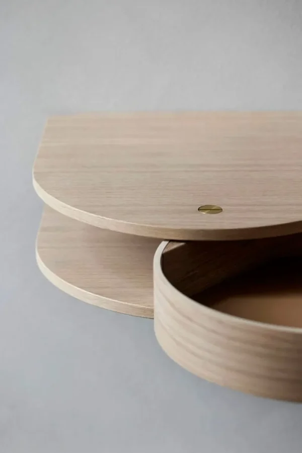 Montana Furniture Regale | Tische-Northern Valet Wandschublade, klein, Eiche hell