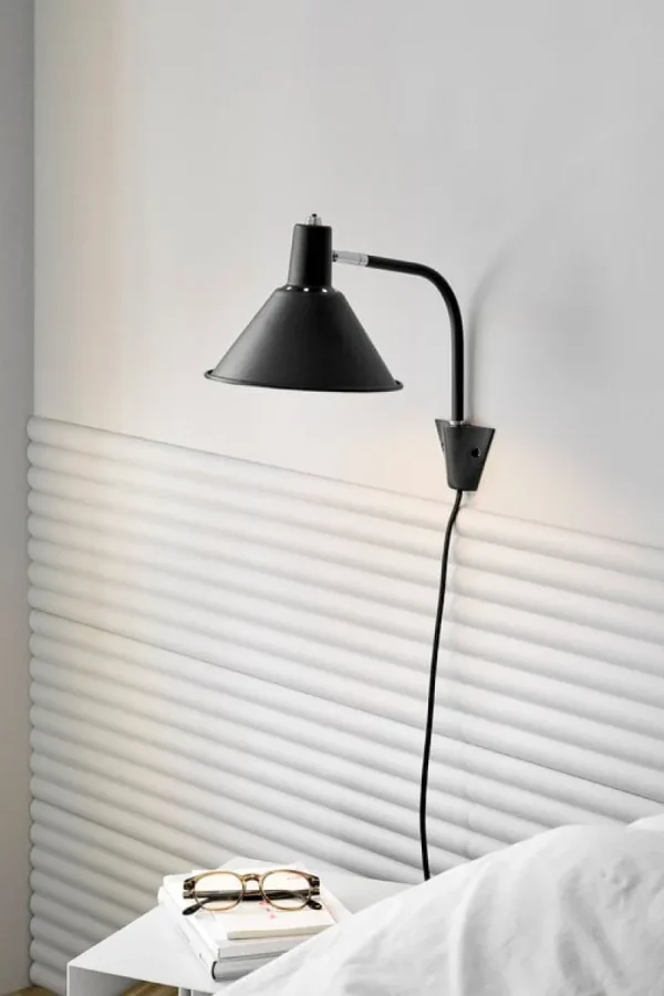 Normann Copenhagen Wandleuchten-NUAD Arcon Wandleuchte, Schwarz