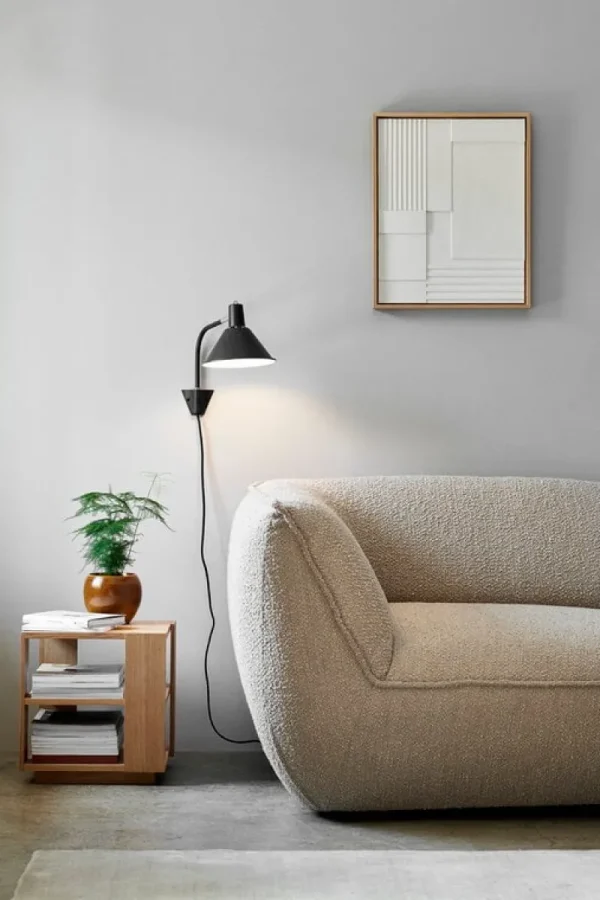 Normann Copenhagen Wandleuchten-NUAD Arcon Wandleuchte, Schwarz