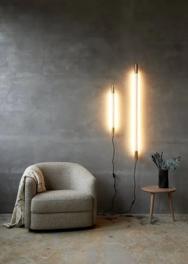 NUAD Wandleuchten-Radent Wandleuchte, 70 cm, Messing