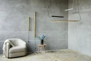 NUAD Wandleuchten-Radent Wandleuchte, 135 cm, Messing