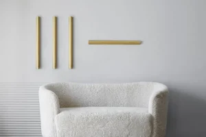 NUAD Wandleuchten-Radent Wandleuchte, festverdrahtet, 67 cm, Messing