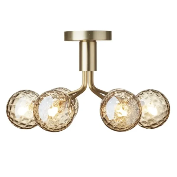 Normann Copenhagen Deckenleuchten-Nuura Apiales 6 Deckenleuchte, gebürstetes Messing - Goldfarben