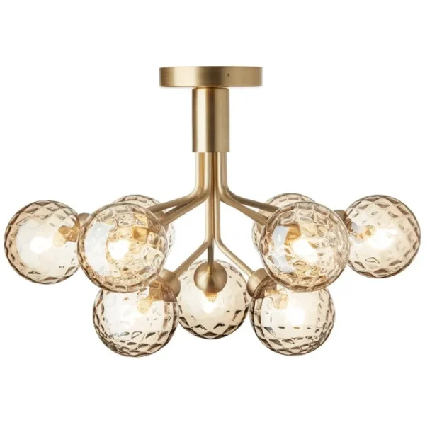 Normann Copenhagen Deckenleuchten-Nuura Apiales 9 Deckenleuchte, gebürstetes Messing - Goldfarben