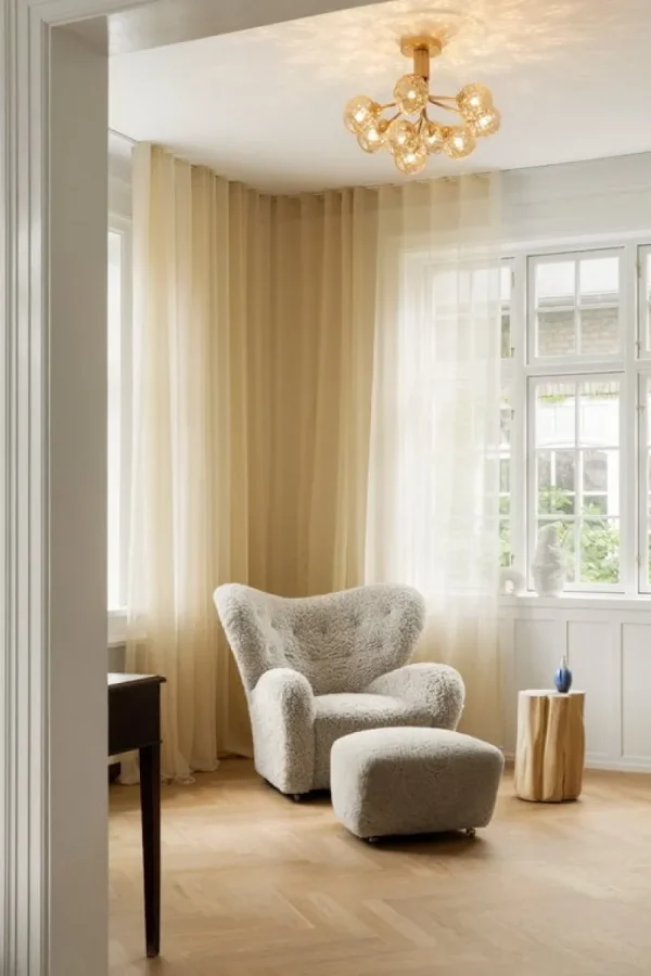 Normann Copenhagen Deckenleuchten-Nuura Apiales 9 Deckenleuchte, gebürstetes Messing - Goldfarben