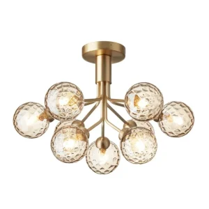 Normann Copenhagen Deckenleuchten-Nuura Apiales 9 Deckenleuchte, gebürstetes Messing - Goldfarben