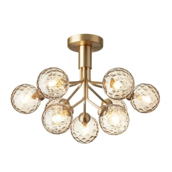 Normann Copenhagen Deckenleuchten-Nuura Apiales 9 Deckenleuchte, gebürstetes Messing - Goldfarben