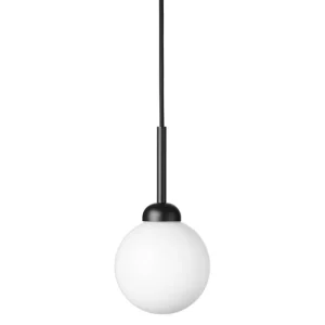 Northern Deckenleuchten-Nuura Apiales 1 Pendelleuchte, Satinschwarz – Opalweiß