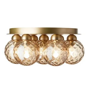 Louis Poulsen Deckenleuchten-Nuura Apiales 7 Plafond Deckenleuchte, gebürstetes Messing - Goldfarbe
