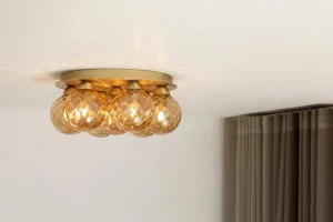 Louis Poulsen Deckenleuchten-Nuura Apiales 7 Plafond Deckenleuchte, gebürstetes Messing - Goldfarbe