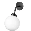 Tom Dixon Wandleuchten-Nuura Apiales Wandleuchte, festverdrahtet, Satinschwarz – Opalweiß