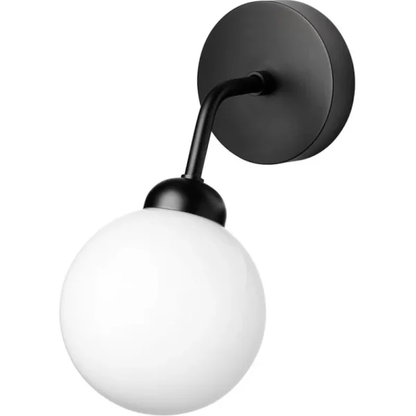Tom Dixon Wandleuchten-Nuura Apiales Wandleuchte, Satinschwarz - Opalweiß