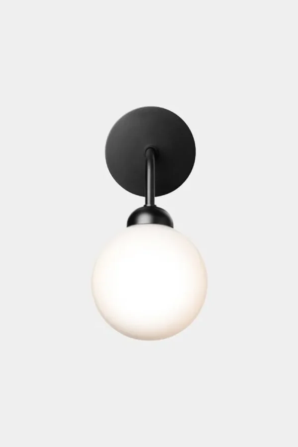 Tom Dixon Wandleuchten-Nuura Apiales Wandleuchte, Satinschwarz - Opalweiß