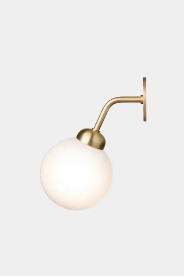 Tom Dixon Wandleuchten-Nuura Apiales Wandleuchte, festverdrahtet, gebürstetes Messing – Opalw