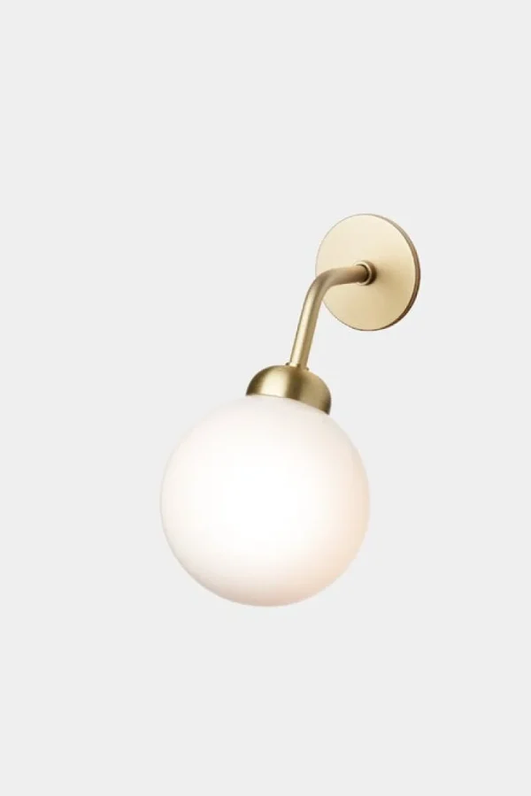 Tom Dixon Wandleuchten-Nuura Apiales Wandleuchte, festverdrahtet, gebürstetes Messing – Opalw