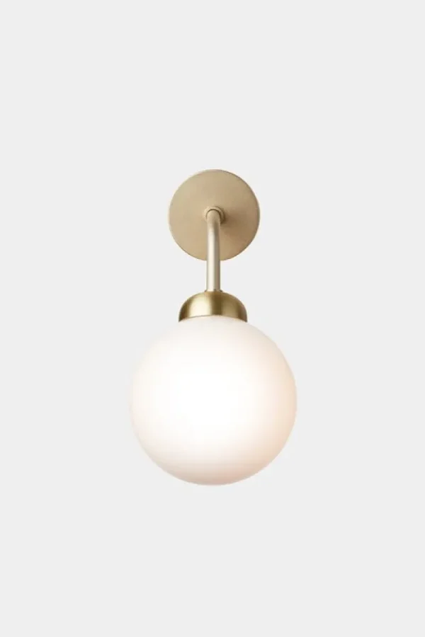 Tom Dixon Wandleuchten-Nuura Apiales Wandleuchte, festverdrahtet, gebürstetes Messing – Opalw