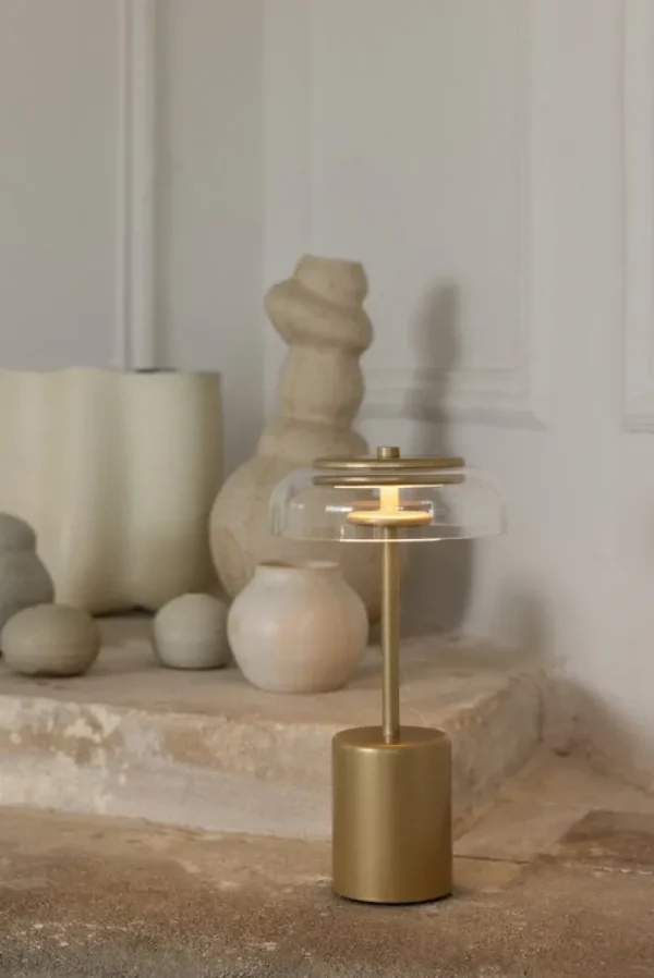 TIPTOE Tischlampen | Tragbare Lampen-Nuura Blossi Mini tragbare Tischleuchte, Nordic Gold - klar