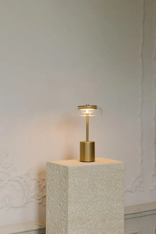 TIPTOE Tischlampen | Tragbare Lampen-Nuura Blossi Mini tragbare Tischleuchte, Nordic Gold - klar