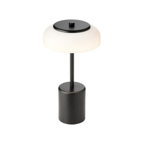 Flos Tischlampen | Tragbare Lampen-Nuura Blossi Mini tragbare Tischleuchte, schwarz - Opal