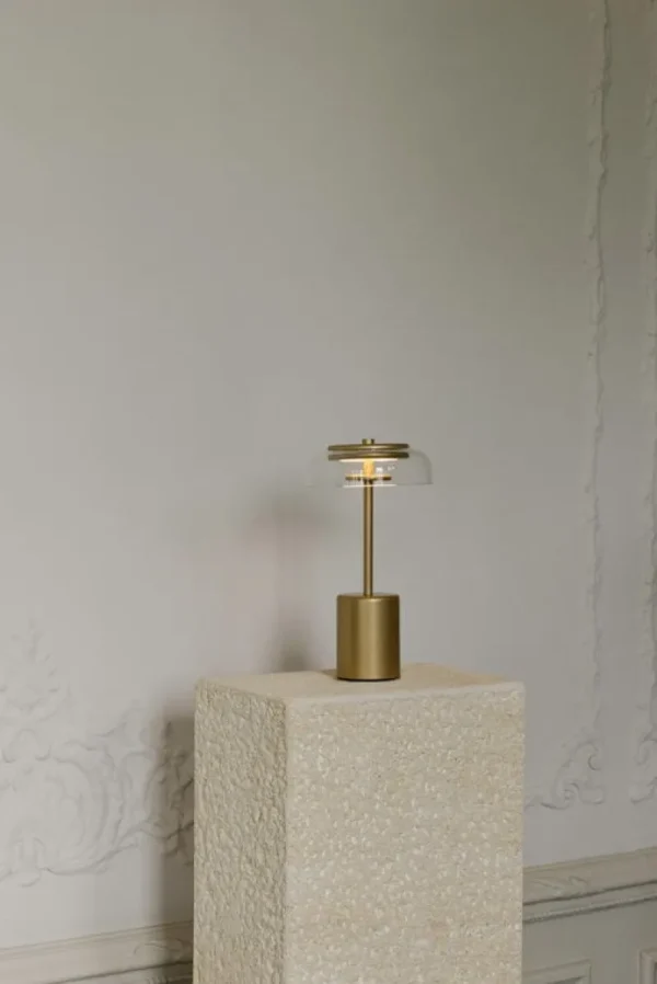 TIPTOE Tischlampen | Tragbare Lampen-Nuura Blossi Mini tragbare Tischleuchte, Nordic Gold - klar