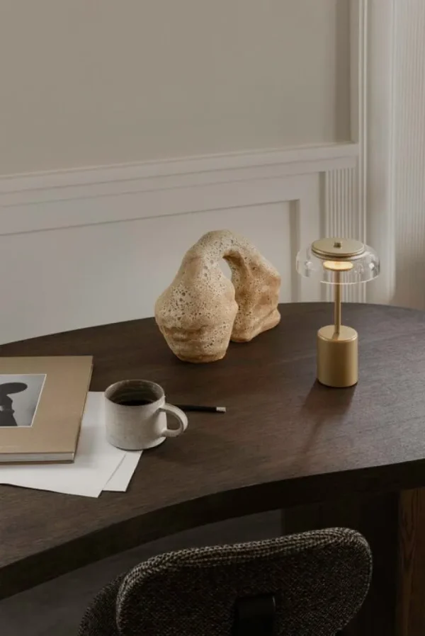 TIPTOE Tischlampen | Tragbare Lampen-Nuura Blossi Mini tragbare Tischleuchte, Nordic Gold - klar