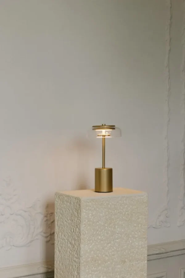 TIPTOE Tischlampen | Tragbare Lampen-Nuura Blossi Mini tragbare Tischleuchte, Nordic Gold - klar