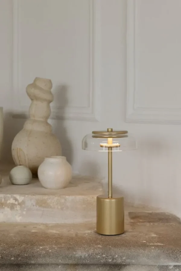 TIPTOE Tischlampen | Tragbare Lampen-Nuura Blossi Mini tragbare Tischleuchte, Nordic Gold - klar