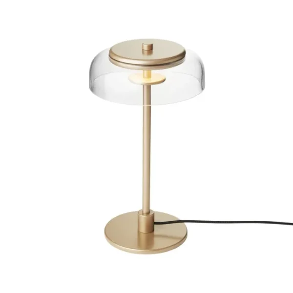 Finnish Design Shop Tischlampen-Nuura Blossi Tischleuchte, klein, Nordic Gold - Klarglas
