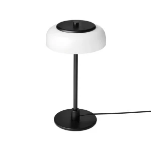 New Works Tischlampen-Nuura Blossi Tischleuchte, klein, Schwarz - Opalglas