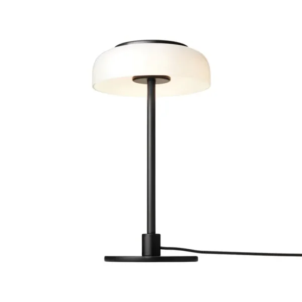 New Works Tischlampen-Nuura Blossi Tischleuchte, klein, Schwarz - Opalglas