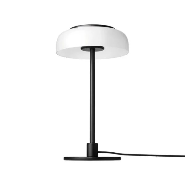 New Works Tischlampen-Nuura Blossi Tischleuchte, klein, Schwarz - Opalglas