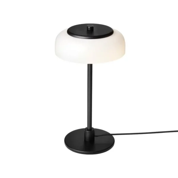 New Works Tischlampen-Nuura Blossi Tischleuchte, klein, Schwarz - Opalglas