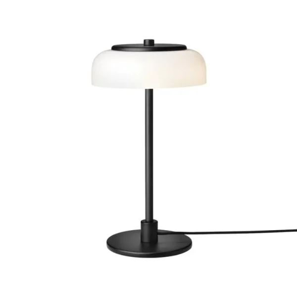 New Works Tischlampen-Nuura Blossi Tischleuchte, klein, Schwarz - Opalglas