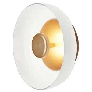 GUBI Wandleuchten | Deckenleuchten-Nuura Blossi Wand/Deckenleuchte, Nordic Gold – Opalweiß