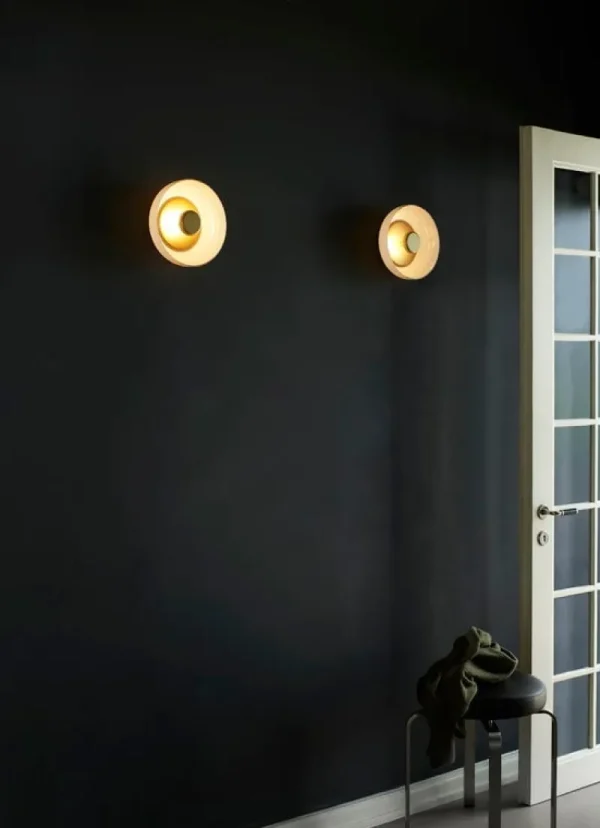 GUBI Wandleuchten | Deckenleuchten-Nuura Blossi Wand/Deckenleuchte, Nordic Gold – Opalweiß